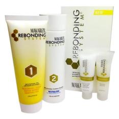 Makarizo Rebonding System Tube untuk Rambut Keriting ikal, termasuk Shampo dan Conditioner - 1paket