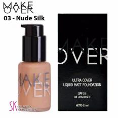 Make Over Ultra Cover LIQUID Matt Foundation 03 - Nude Silk