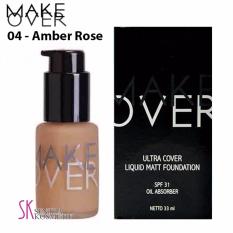 Make Over Ultra Cover LIQUID Matt Foundation 04 - Amber Rose