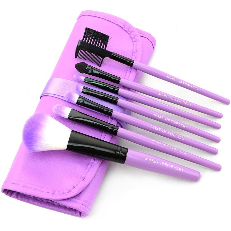 Make Up for you Professional Kuas Kosmetik Brushes Set 7 Pcs - Ungu Make Up for you Professional Kuas Kosmetik Brushes Set 7 Pcs - Ungu