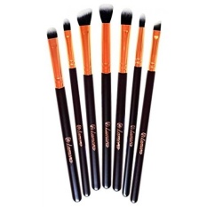 Makeup Eye Brush Set-Eyeshadow Eyeliner Blending-Crease Kit-Best Choice 7 Essential Makeup Brushes-Pencil, Shader, Tapered, Definer-Last Longer, Apply Better Makeup & Make You Look Flawless(Rose Gold) - intl