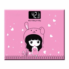 Marlow Jean Timbangan Badan Mini Digital Desain Kartun Putri Max 180Kg - Pink