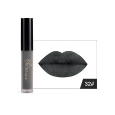 Matte Liquid Lipstik Biru Seksi Retro Merah Bibir Hitam Shades Waterproof Long Lasting Lip Gloss untuk Halloween Karnaval-Intl