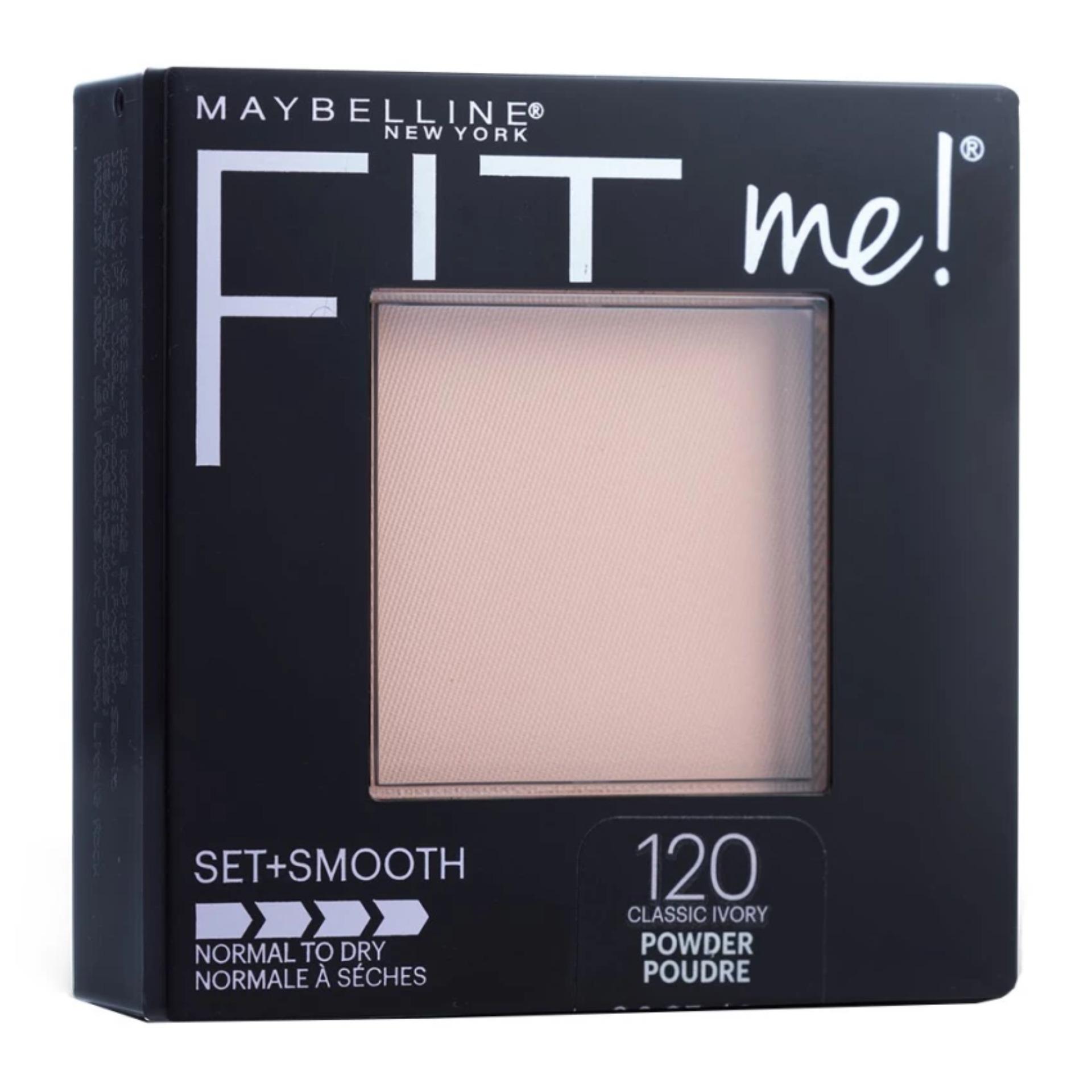 Maybelline Fit Me Set + Smooth Powder 120 Classic Ivory exp 2019