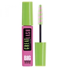 Maybelline New York Great Lash Big Washable Mascara, Blackest Black 130, 0.34 Fluid Ounce - intl