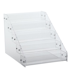 Mayi Pemegang Organizer Nail Polish 5 Step Counter Hapus Meja Acrylic Rack Display Show Stand (Tahan Hingga 25 Botol) -Intl
