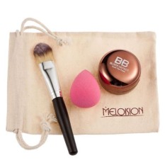 Meloision Warna Concealer + Kuas Bedak + Engah + Kombinasi Tas Super-Internasional