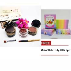 Mesh Kiss beauty Eyebrow Gel Cake FREE Wink White Fruty BPOM 1 pc