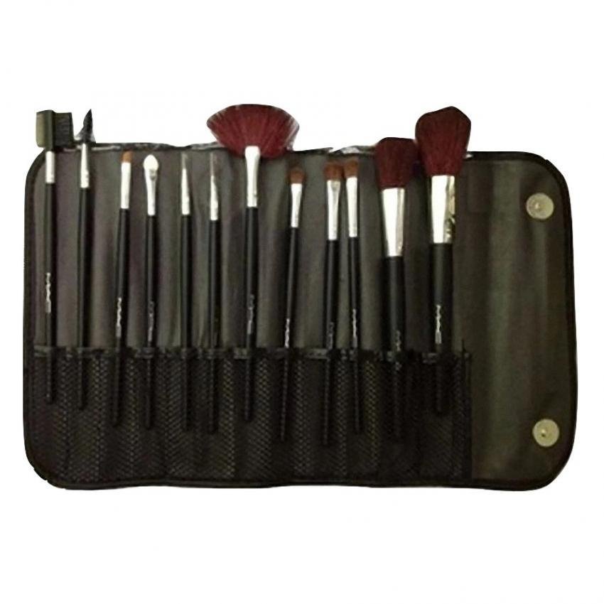 Mesh Kuas Make Up Brush 12 Pcs Dompet
