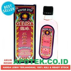 Minyak Otot Geliga Cair 60 ml - Bunga Merah - Keseleo, Nyeri, Pegal