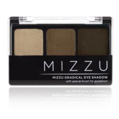 Mizzu Gradical Eye Shadow (03 Natural Mocha) - Warna Pigmented Efek Smoky Eyes Eyeshadow