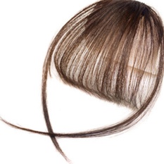 Moonar Fashion Wanita Fake Hair Extension Piece Clip On Depan Tembus Pandang Rapi Bangs (Dark Brown) -Intl