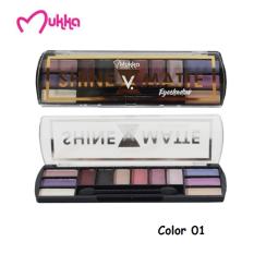 Mukka Make Up Kit Shine 6 Color V Matte 6 Color 01 Eyeshadow BPOM