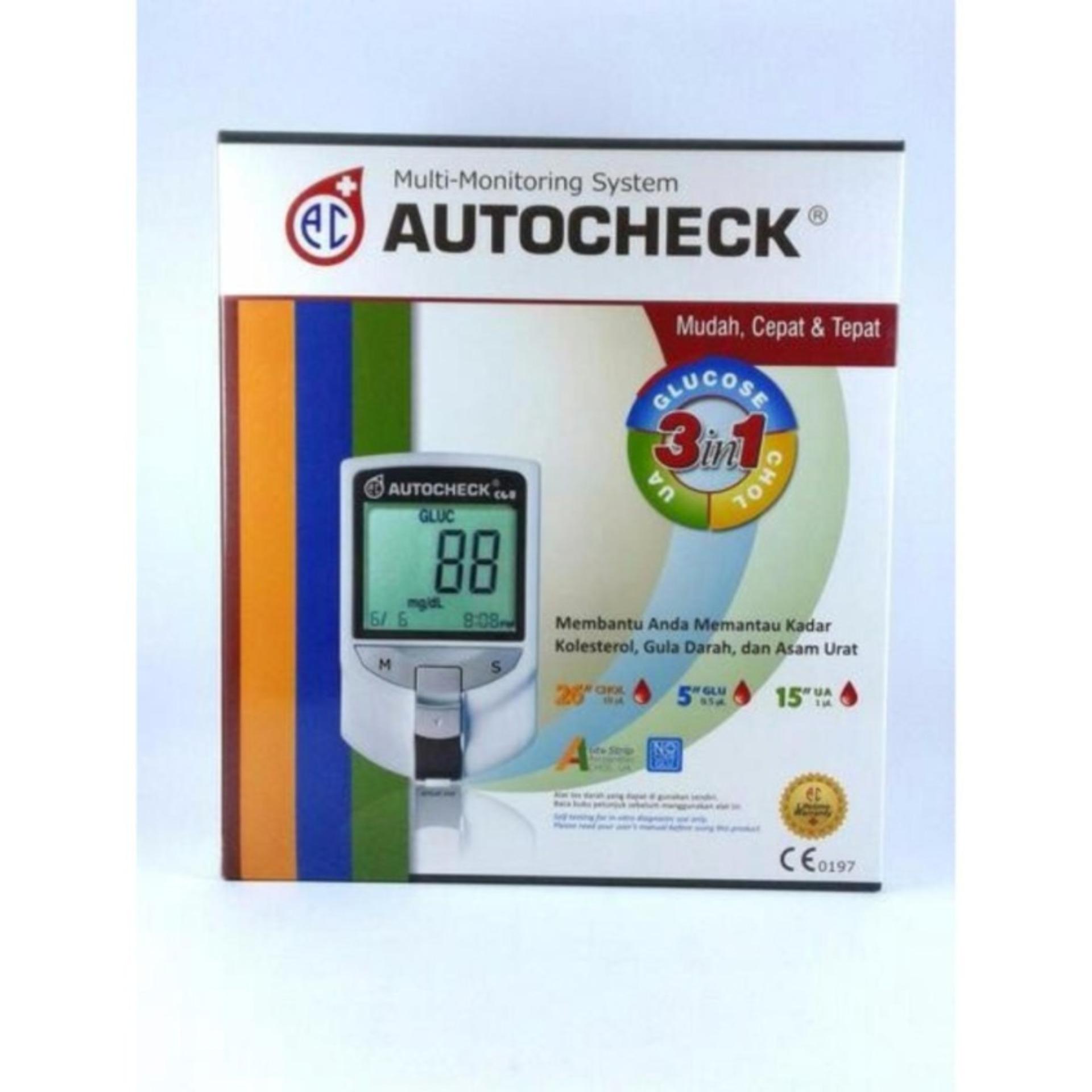 Multi Monitoring Autocheck 3in1 Gula Darah,Asam Urat dan Kolesterol