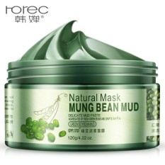 Mung Bean Mud Masker Wajah Pemutih Pelembapan Bincul Hitam Penghilang Alami Masker Perawatan Jerawat Anti Aging Kecantikan-Internasional