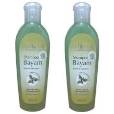 Mustika Ratu Shampoo Bayam Merawat Rambut Tidak Mudah Rontok 175ml 2pcs