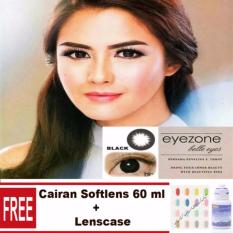 Mwalk Eyezone Belle Eyes Softlens - Black Free Lenscase + Cairan 60ml