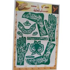 Nabawi Cetakan Henna Tangan dan Kaki - Hijau