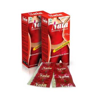 Naia Slimming Capsule Penurun Berat Badan Herbal – 2 box 60 Kapsul Pelangsing Bpom