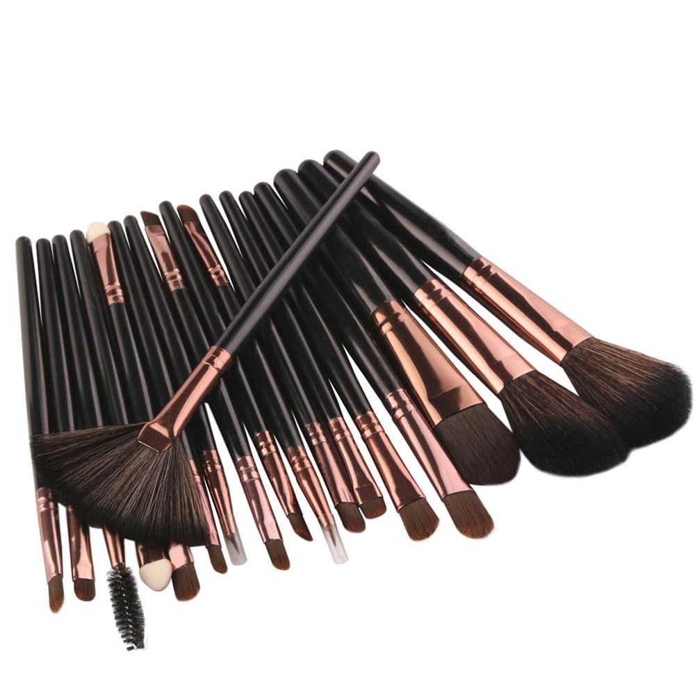 Baru 18 Pcs Makeup Brush Set Alat Make-up Toiletry Kit Wol Make Up Brush Set BK-Intl Baru 18 Pcs Makeup Brush Set Alat Make-up Toiletry Kit Wol Make Up Brush Set BK-Intl