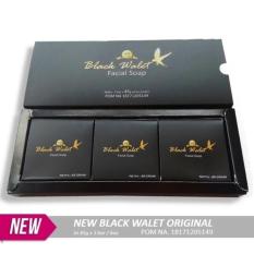 NEW Black Walet Ori Facial soap 1box isi 3pcs (penghilang flek2 wajah,pemutih &melindungi dr sinar matahari)