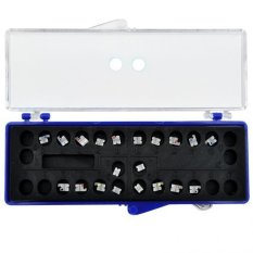 New Dental gigi ortodontik keramik kurung Mini Roth 022 3-4-5 kait - 20 buah/bungkus
