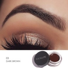 NiceEshop Brow Pomade, Alis Gel Cream, Tahan Air dan Tahan Noda Krim Pewarna Mata, Tahan Lama Alis Pomade Makeup Alis Mata (Coklat Tua)-Intl