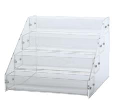 NiceEshop Kuku Dudukan 4 Langkah Counter Rak Display Acrylic Bening-Internasional