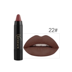 NICEFACE Lipstik Nude Color Lip Stick Waterproof Tahan Lama Mudah Dipakai untuk Makeup Bibir 24 Warna Lip Blam Gloss-Intl