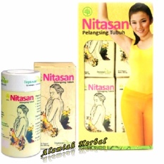 Nitasan Pelangsing Tubuh - Paket 4 Botol Nitasan @12 Kapsul - Paket 2Pcs