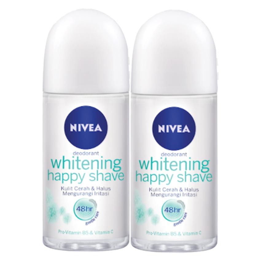 Nivea Deodorant Whitening Happy Shave 50 ml - Twinpack