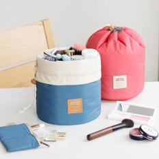 Nonvoful Tas Rias, Kamera Peluru Anti Cuaca Perjalanan Kit Organizer Kamar Mandi Kosmetik Penyimpanan Tas Pembawa Tas Tas Perlengkapan Mandi (Biru)-Intl