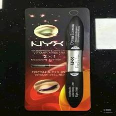 nyx mascara eyeliner 2 in 1 waterproof black ready