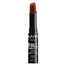 NYX Professional Makeup Full Throttle Lipstick Con Artist- Lipstik Matte Merah Tahan Air Waterproof Kissproof Pigmented