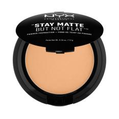 NYX Professional Makeup Stay Matte But Not Flat Powder Soft Beige - Compact Powder/Bedak Padat untuk kulit Normal & Berminyak Hasil Matte dan Flawless