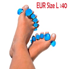 One Pair Gel Toe Tandu & Separator-Terapi Instan untuk Kaki. Fight Bunions, Hammer Toes & More! Ukuran Besar (Ukuran EUR L≥40)-Intl