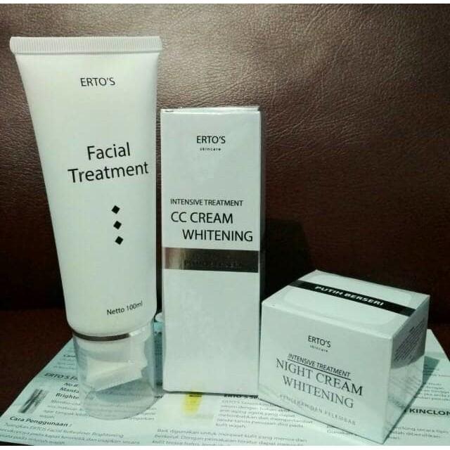 [ORIGINAL]  Ertos Facial Treatment+CC Cream+Night Cream Erto's Paket