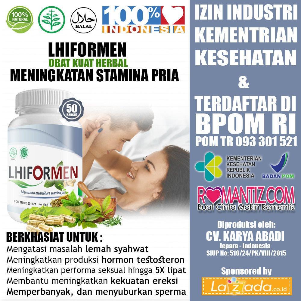 [ORIGINAL] Obat Herbal Kuat Sex Tahan Lama Khusus Pria Dewasa --... Lhiformen--.. Ada Logo LHI Asli Original BPOM
