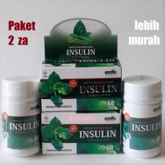 Kapsul Daun Insulin Amanah - Ekstrak Herbal Diabetes - Paket 2 za