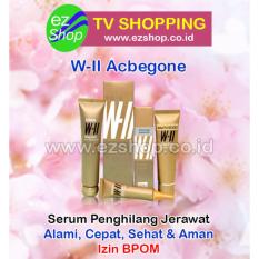 Paket 3 in 1 W-II Acbegone - Serum / Obat Penghilang Jerawat Alami (Peel Off Mask Gel, Moisturizing Essence Gel & Daily Pore Cleanser) - Jaminan Asli EzShop - Ez Shop Tv Home Shopping Indonesia