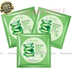 Paket 3pcs Bioaqua Sheet Mask 92% Aloevera Masker Wajah Aloe Vera Whitening Melembabkan - 30ml
