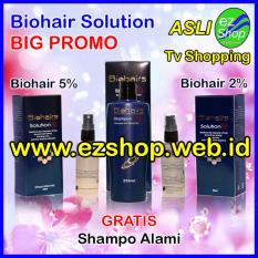 Paket Perawatan BIG PROMO Biohairs Solution Bonus Gratis 1 botol Amino - Tonic / Serum / Obat Penumbuh Rambut Alami (Biohair / Bio Hair / Hairs Shampoo) - Jaminan Asli EzShop - Ez Shop Tv Home Shopping Indonesia