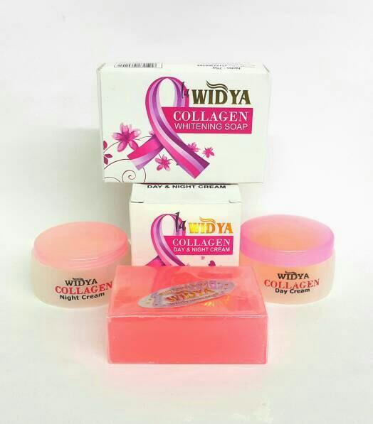 Cream  Widya Collagen Siang dan Malam + Sabun Widya Collagen - Kemasan Pink