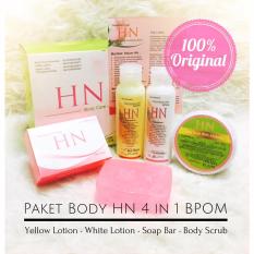 Paket Handbody Lotion HN BPOM dan Halal MUI ORIGINAL / Body Care 4in1 - Paket Pemutih Badan HN