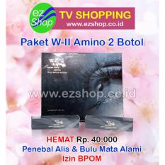 Paket Hemat 2 Botol W-II Amino Long Lashes Solution - Serum / Obat Pelentik, Penebal, Pemanjang, Pelebat, Penumbuh Alis & Bulu Mata Alami (W2 WII Amino) - Jaminan Asli EzShop - Ez Shop Tv Home Shopping Indonesia