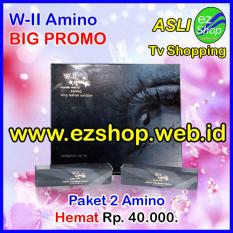 Paket Hemat 2 Botol W-II Amino Long Lashes Solution - Serum / Obat Pelentik, Penebal, Pemanjang, Pelebat, Penumbuh Alis & Bulu Mata Alami (W2 WII Amino) - Jaminan Asli EzShop - Ez Shop Tv Home Shopping Indonesia