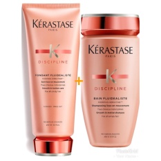 Paket Kerastase Discipline bain fluideliste shampoo 250ml + Fondant bain fluideliste 200ml