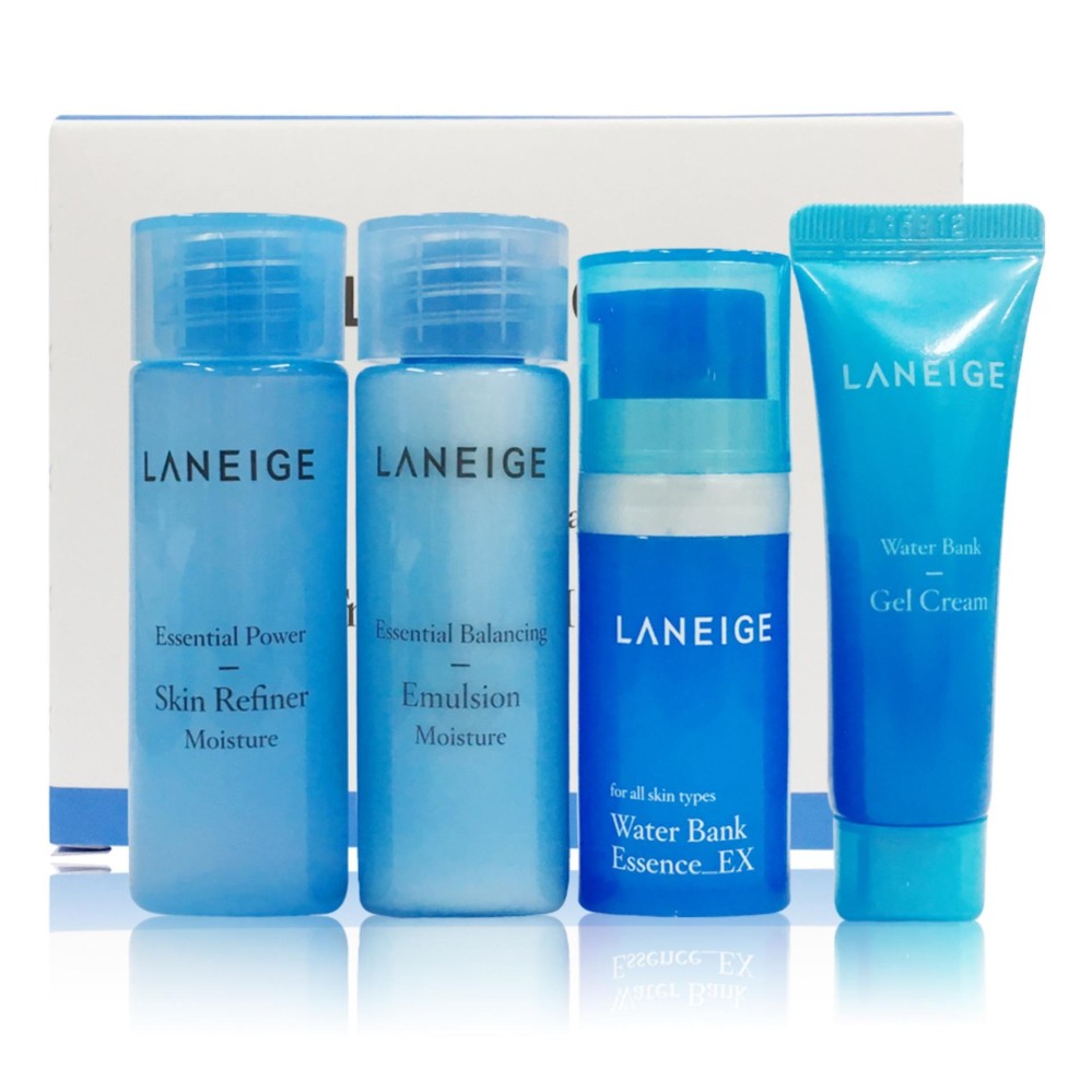 Paket Lengkap Hemat Skin Treatment Korea Moisture Care Trial Kit 4 Item