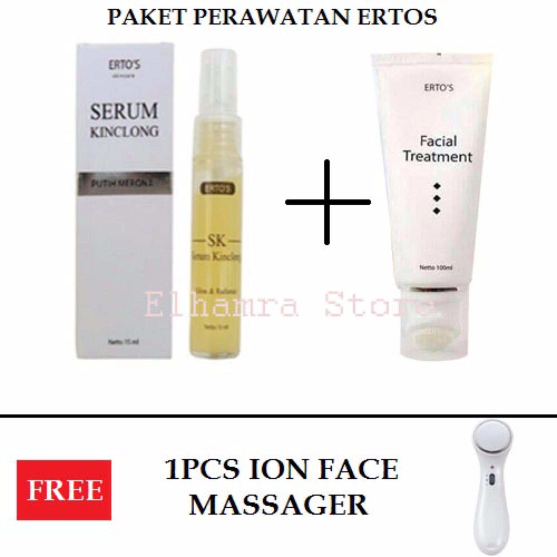 Paket Perawatan ERTOS Serum Kinclong (SK) Dan Facial Treatment - Free Setrika Wajah