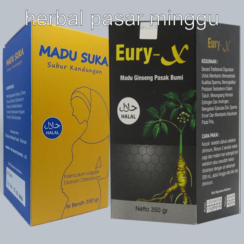 Paket Program Hamil Madu Penyubur Kandungan + Madu Pria Eury X